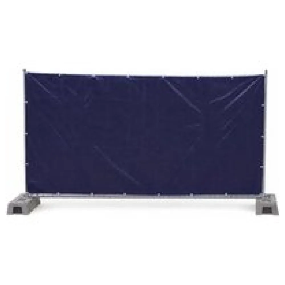Bauzaunplane geöst 1,76 x 3,41 m 150 g/m2 blau – Bild 3