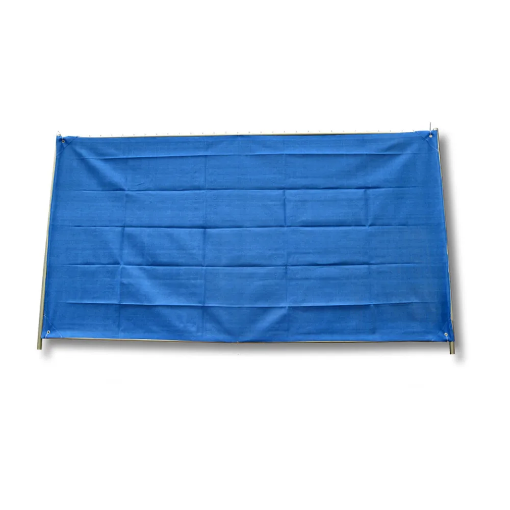 Bauzaunnetz geöst 1,80 x 3,45 m 150 g/m2 blau – Bild 2
