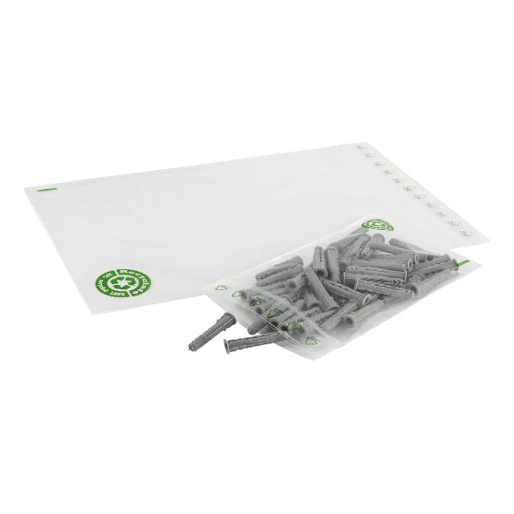 Druckverschlussbeutel 180 x 250 mm, 90 my mit recyceltem rLDPE, 100 Stk. – Bild 2