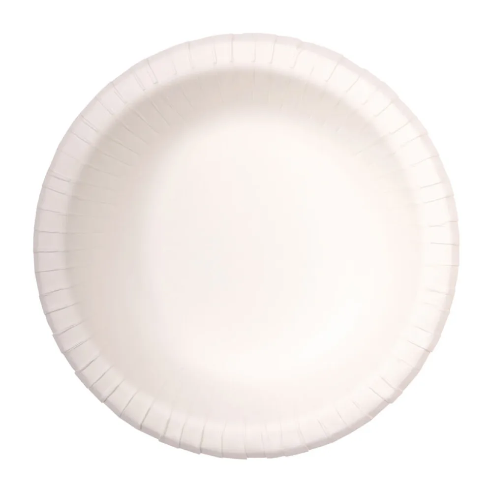 Teller aus Pappe rund tief 480ml O19cm weiß, 50 Stk. – Bild 2