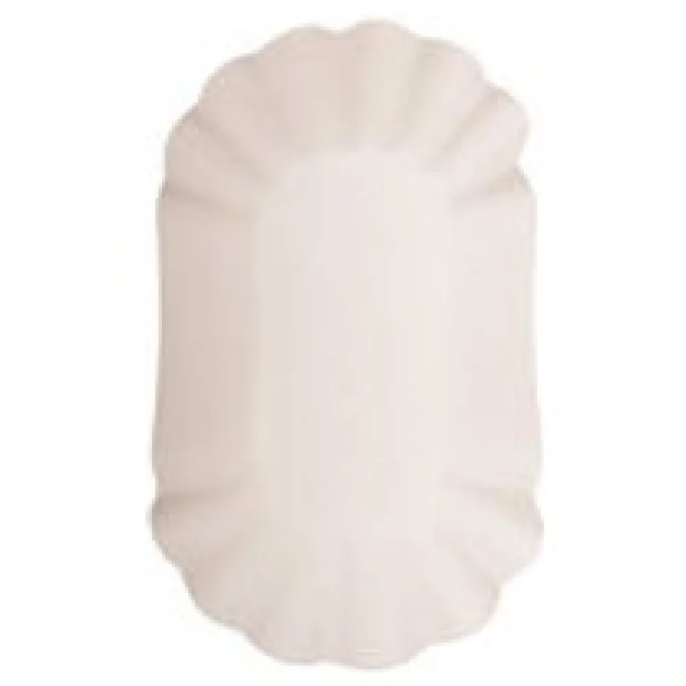 Schalen aus Pappe oval 10.5x17.5x3cm weiß, 250 Stk. – Bild 3