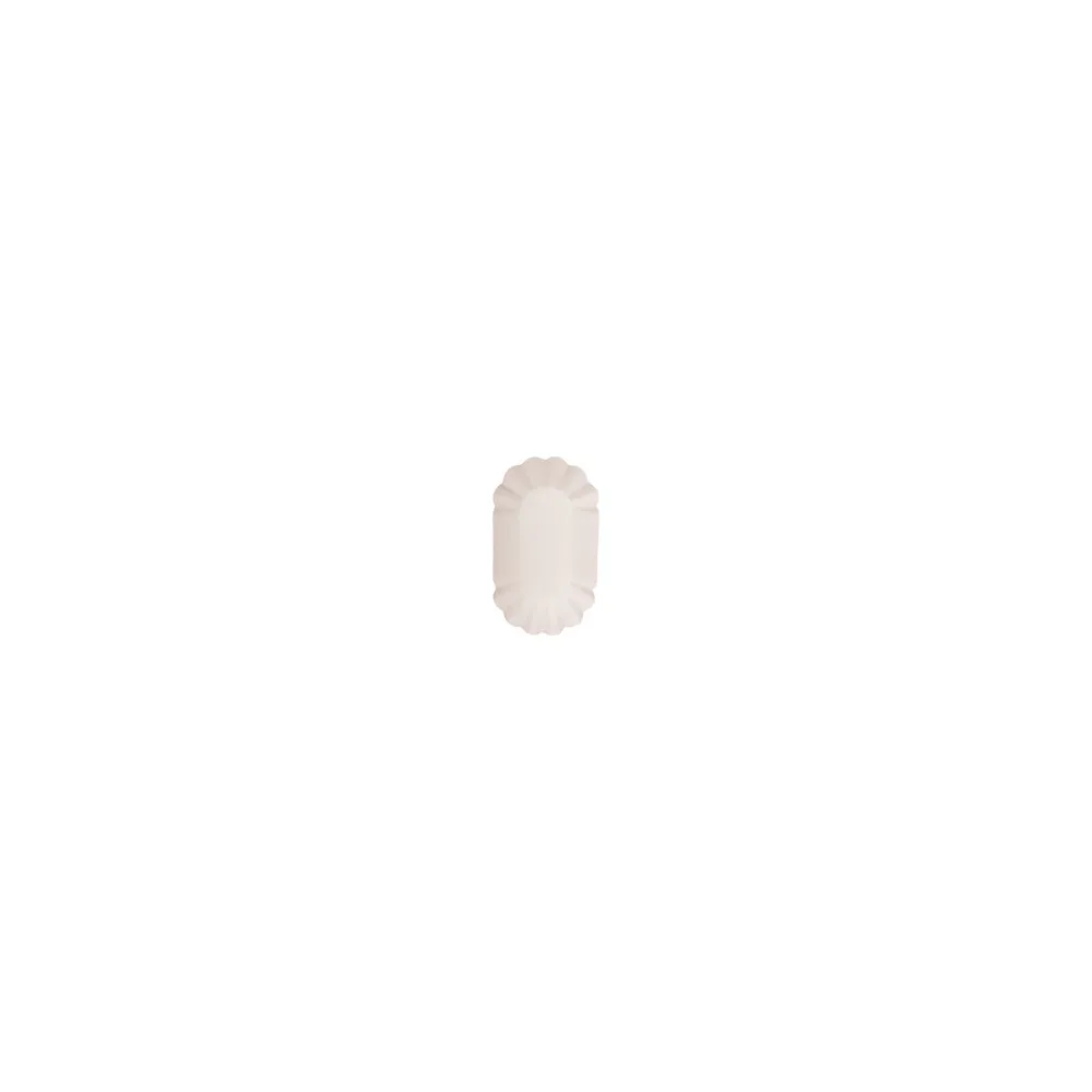 Schalen aus Pappe oval 11x19.5x3.2cm weiß, 250 Stk.