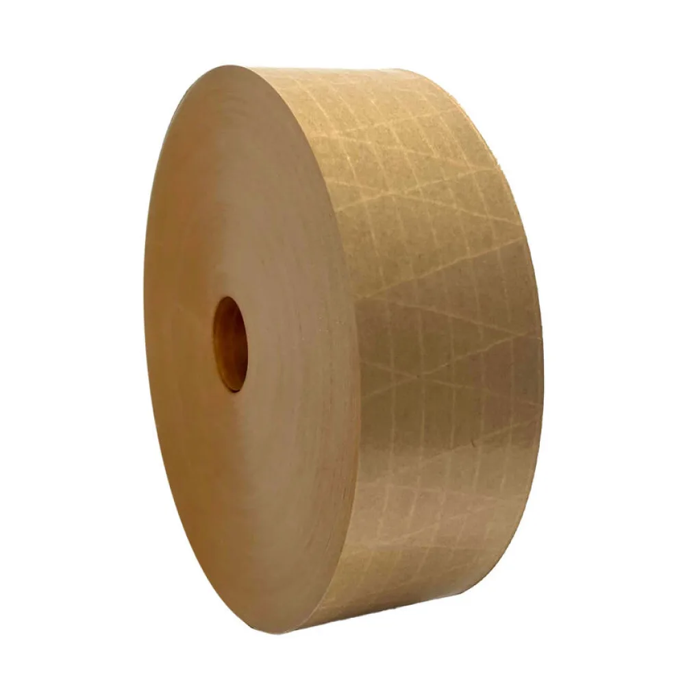 Nassklebeband kernlos 70 x 150m, 125 g/m2 Gitterverstärkt extrastark Papier braun – Bild 2