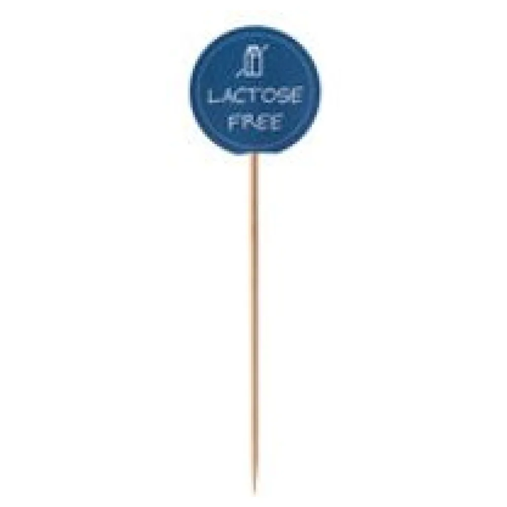 Kennzeichnungspicker Deko-Picker "Laktosefrei" 12 cm blau, 100 Stk. – Bild 3