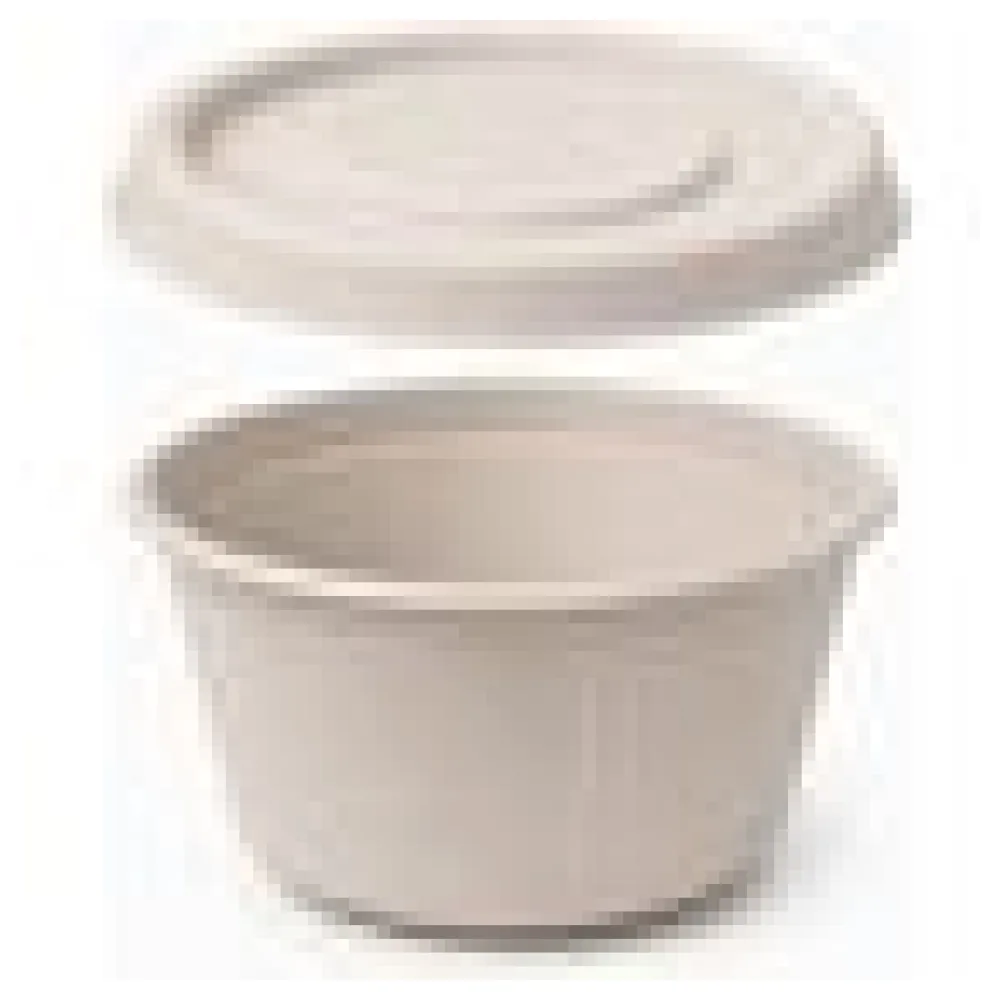 Dressingbecher Dipschale 60ml rund O 62 mm aus Bagasse Zuckerrohr kompostierbar inkl Deckel, 50 Stk. – Bild 4