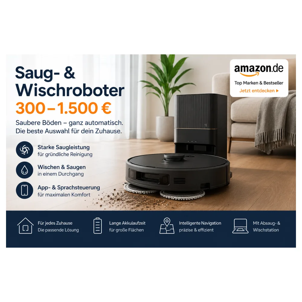 Saug- & Wischroboter von 300 bis 1.500 €