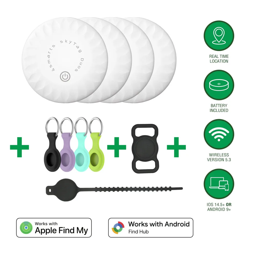 4smarts SkyTag Duos Standort Finder - Family-Set - TrackerNeuware