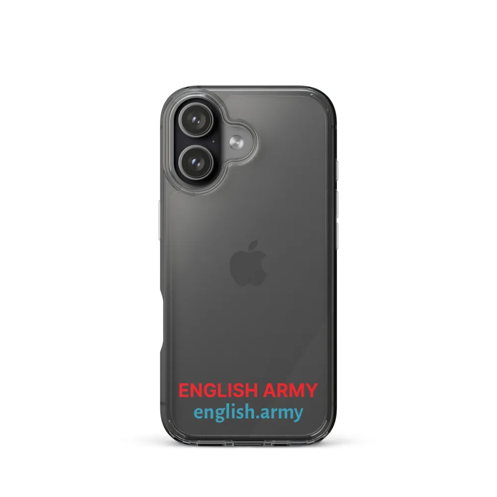 ENGLISCHE ARMEE – Transparente Hülle für iPhone®