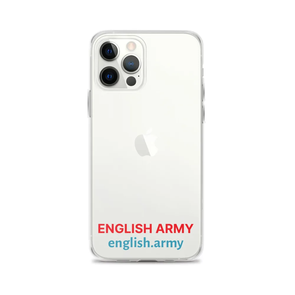 ENGLISCHE ARMEE – Transparente Hülle für iPhone®