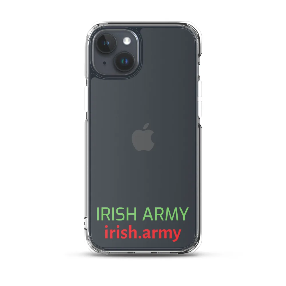Irische Armee - Transparente Hülle für iPhone®