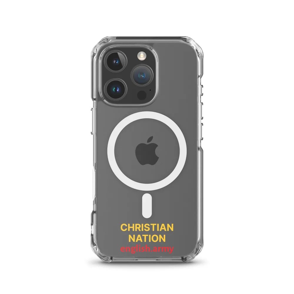 Christian Nation - MagSafe® Clear Case für iPhone®