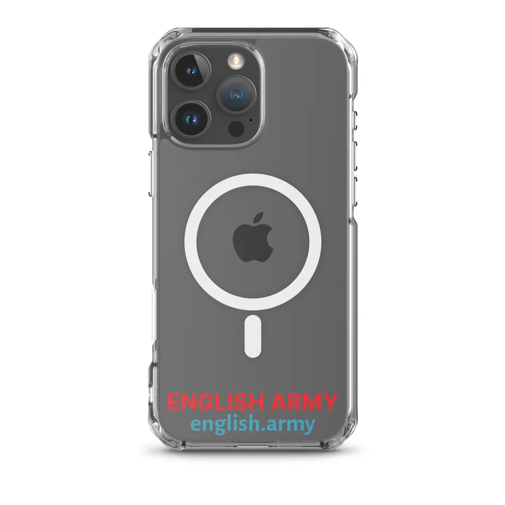 ENGLISCHE ARMEE - MagSafe® Klarsichthülle für iPhone®