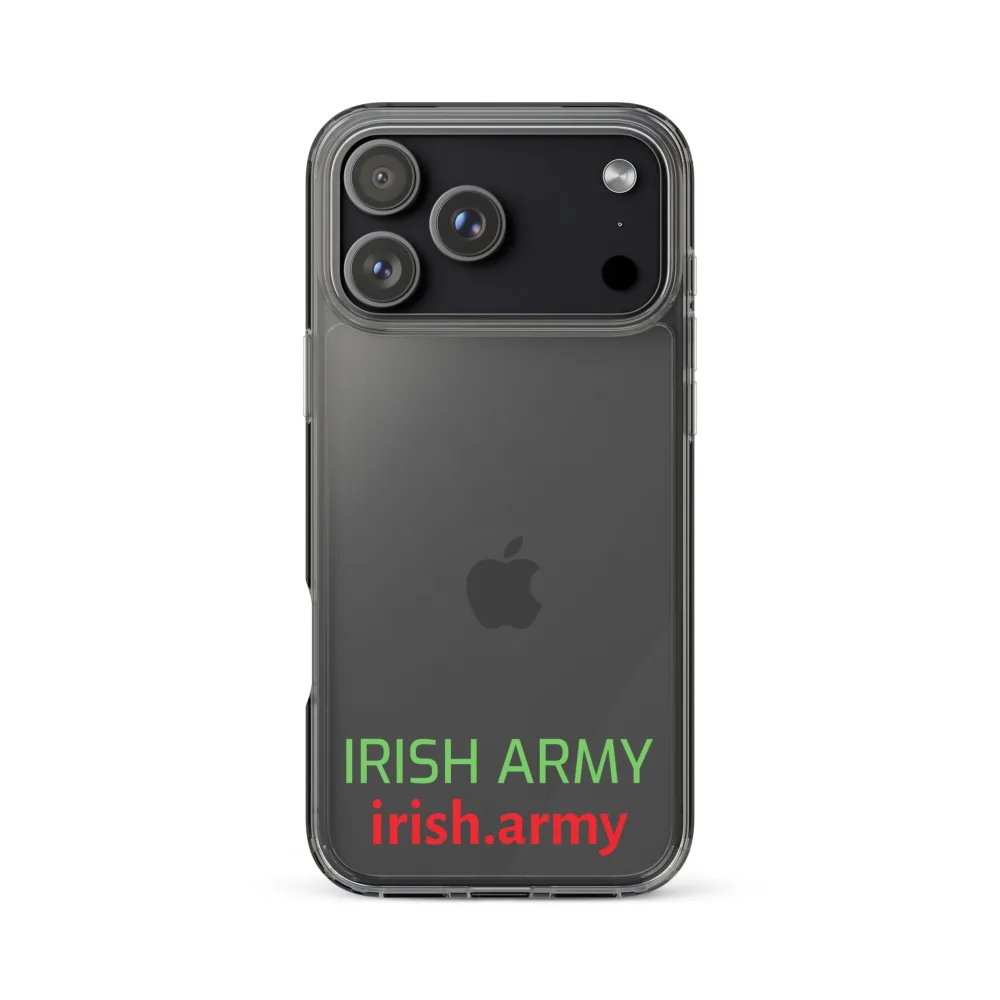 Irische Armee - Transparente Hülle für iPhone®