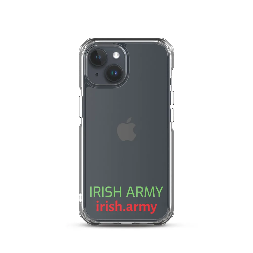 Irische Armee - Transparente Hülle für iPhone®