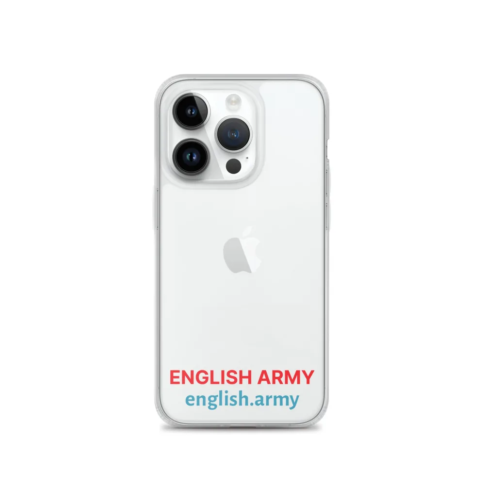 ENGLISCHE ARMEE – Transparente Hülle für iPhone®