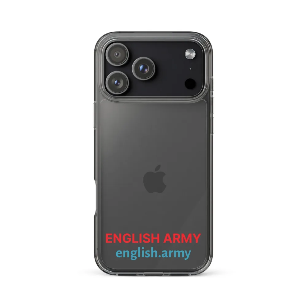 ENGLISCHE ARMEE – Transparente Hülle für iPhone®