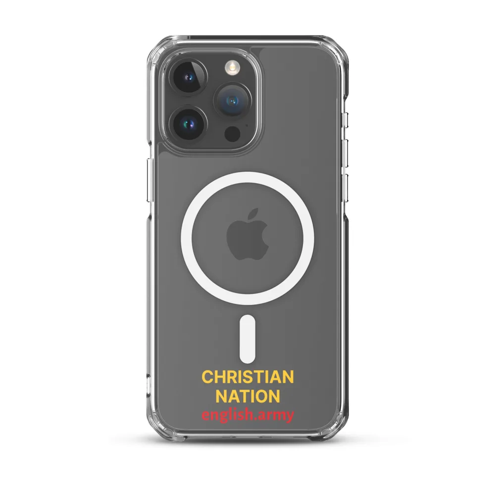 Christian Nation - MagSafe® Clear Case für iPhone®