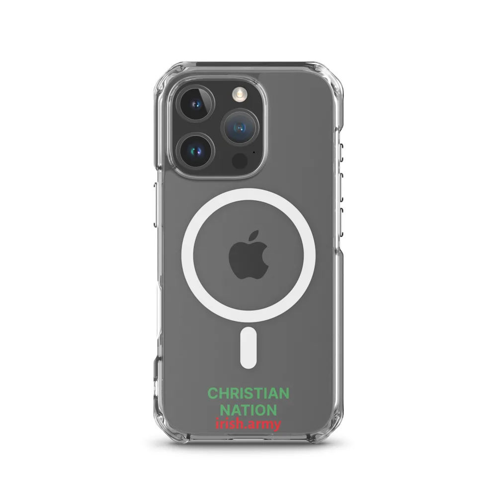 Christian Nation - MagSafe® Clear Case für iPhone®