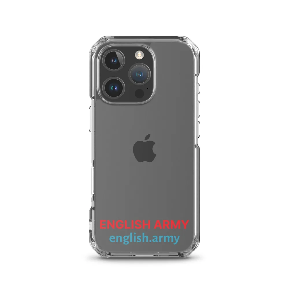 ENGLISCHE ARMEE – Transparente Hülle für iPhone®