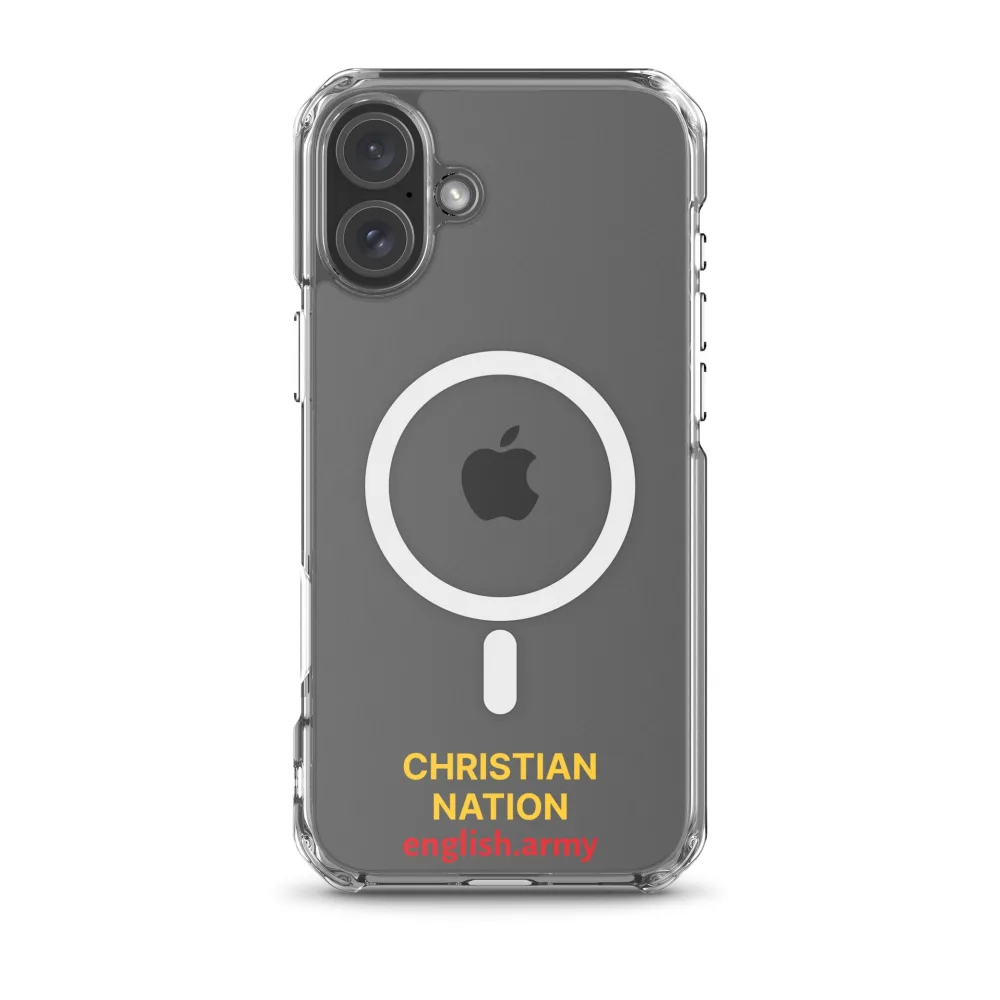 Christian Nation - MagSafe® Clear Case für iPhone®