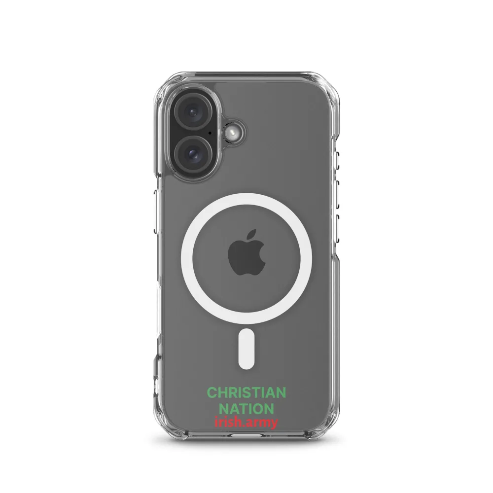 Christian Nation - MagSafe® Clear Case für iPhone®