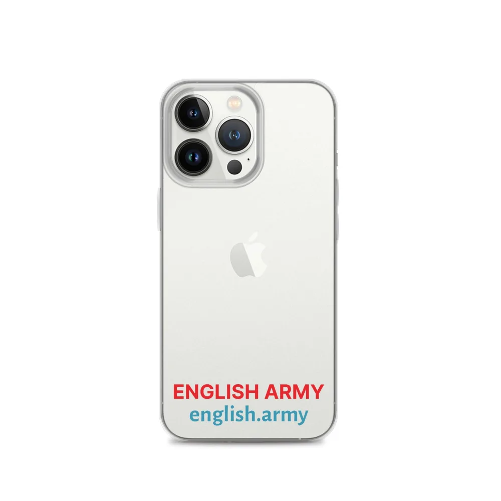 ENGLISCHE ARMEE – Transparente Hülle für iPhone®