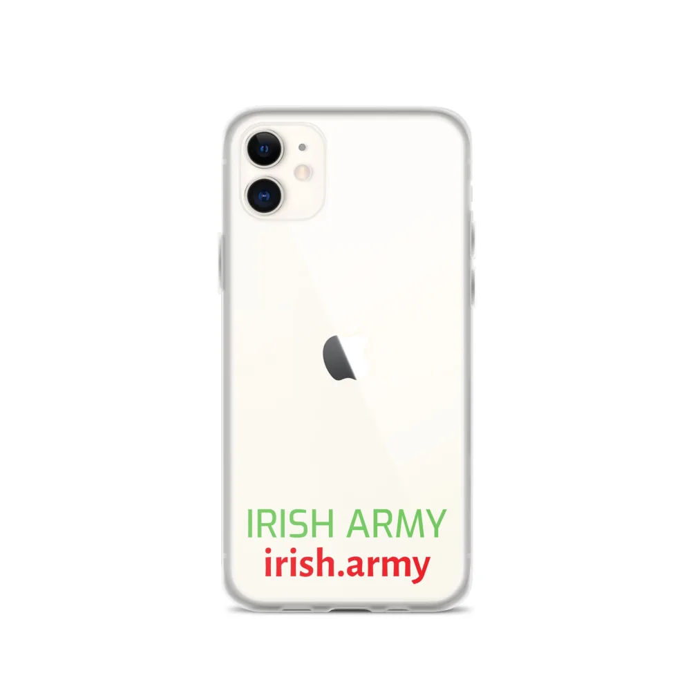 Irische Armee - Transparente Hülle für iPhone®