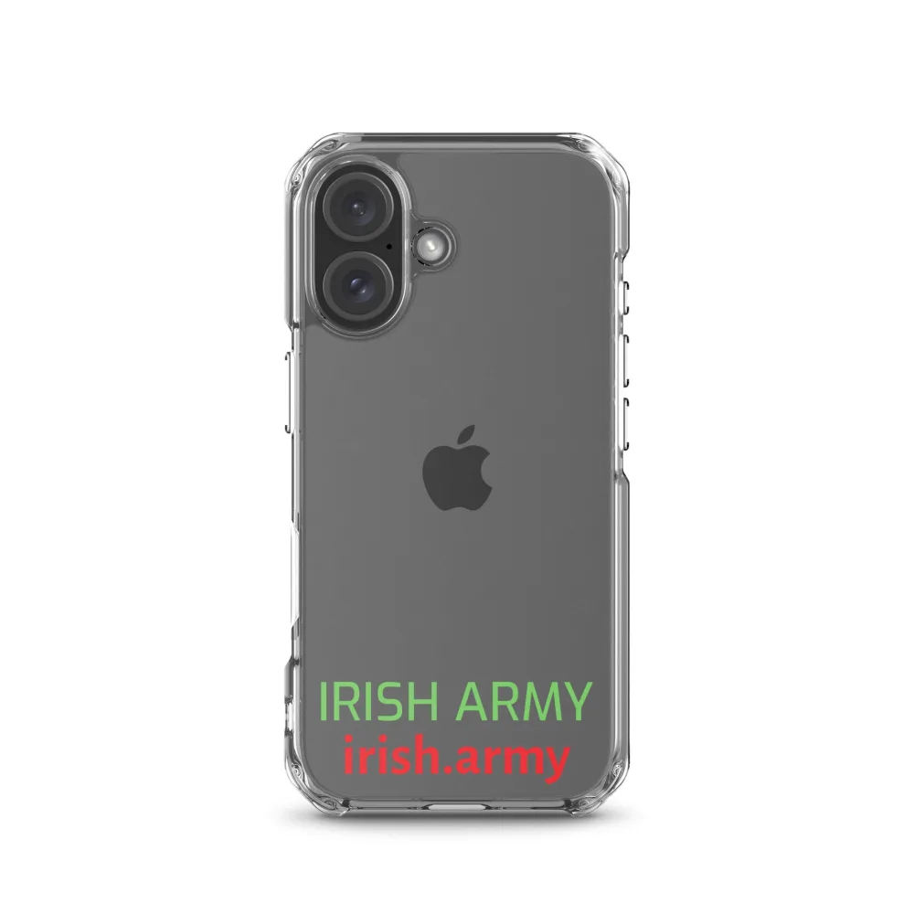 Irische Armee - Transparente Hülle für iPhone®