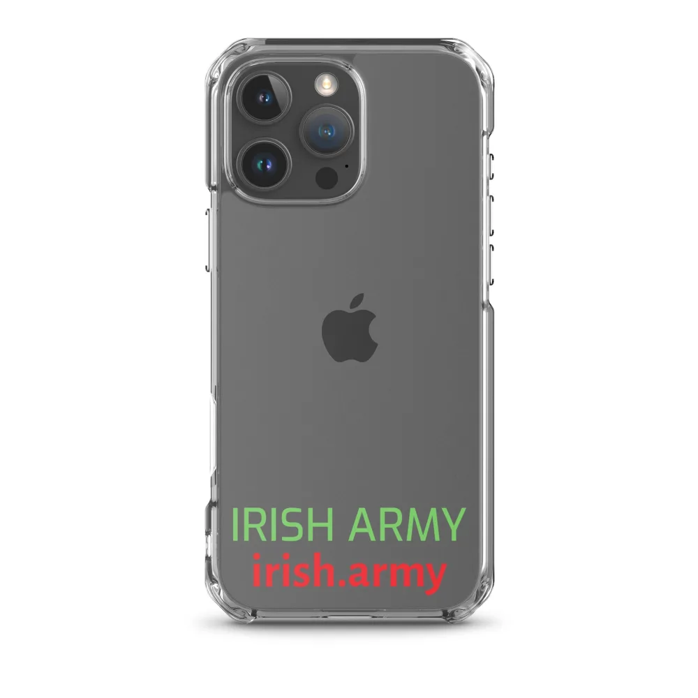 Irische Armee - Transparente Hülle für iPhone®