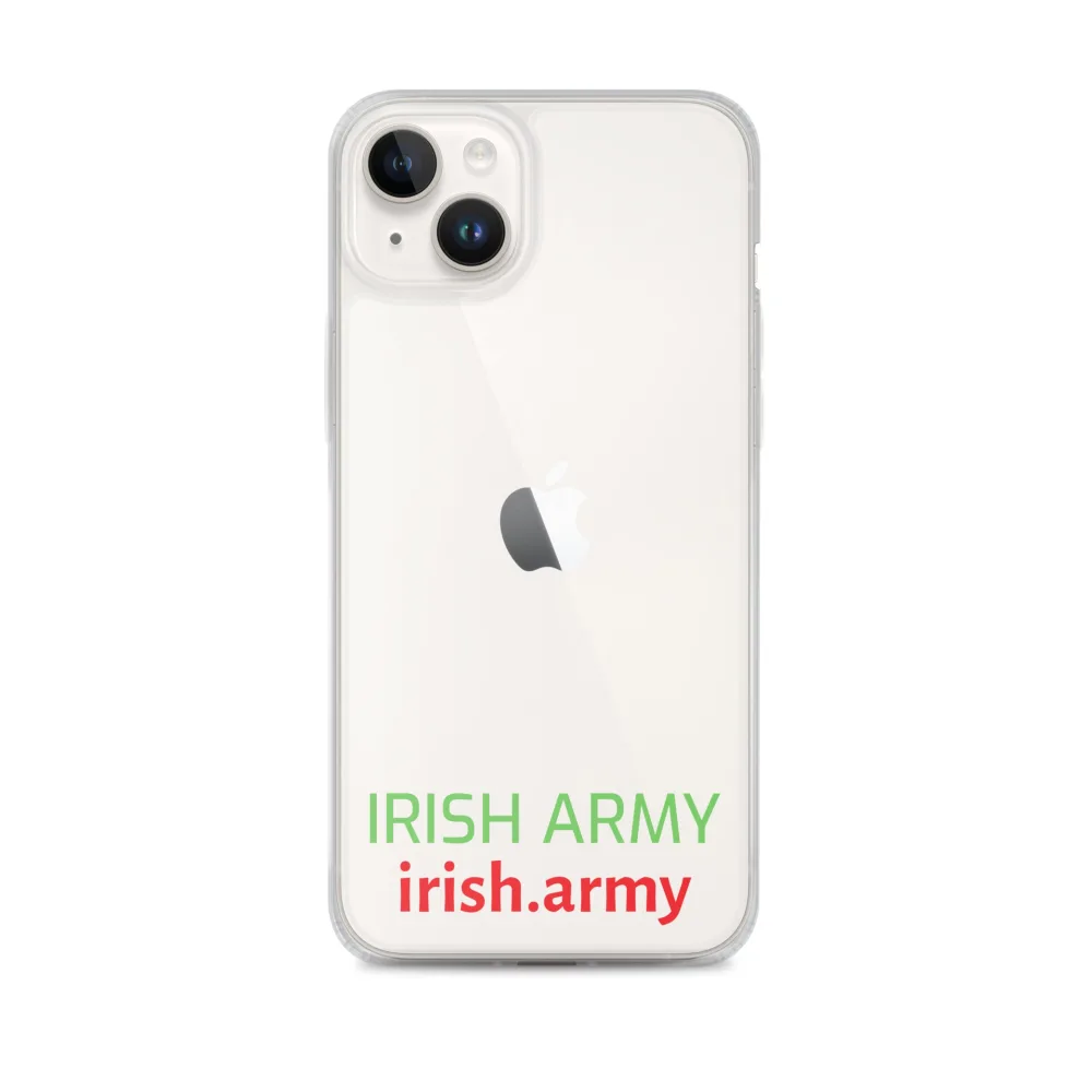 Irische Armee - Transparente Hülle für iPhone®