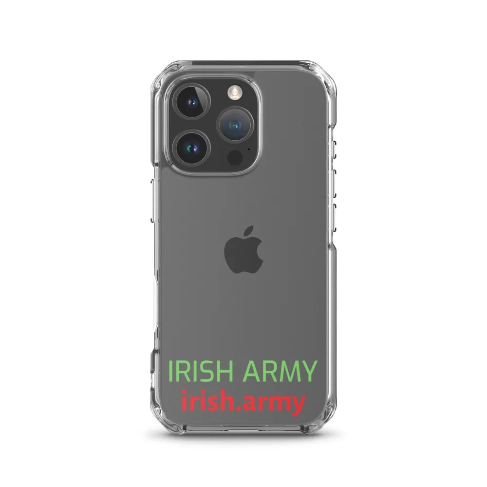 Irische Armee - Transparente Hülle für iPhone®