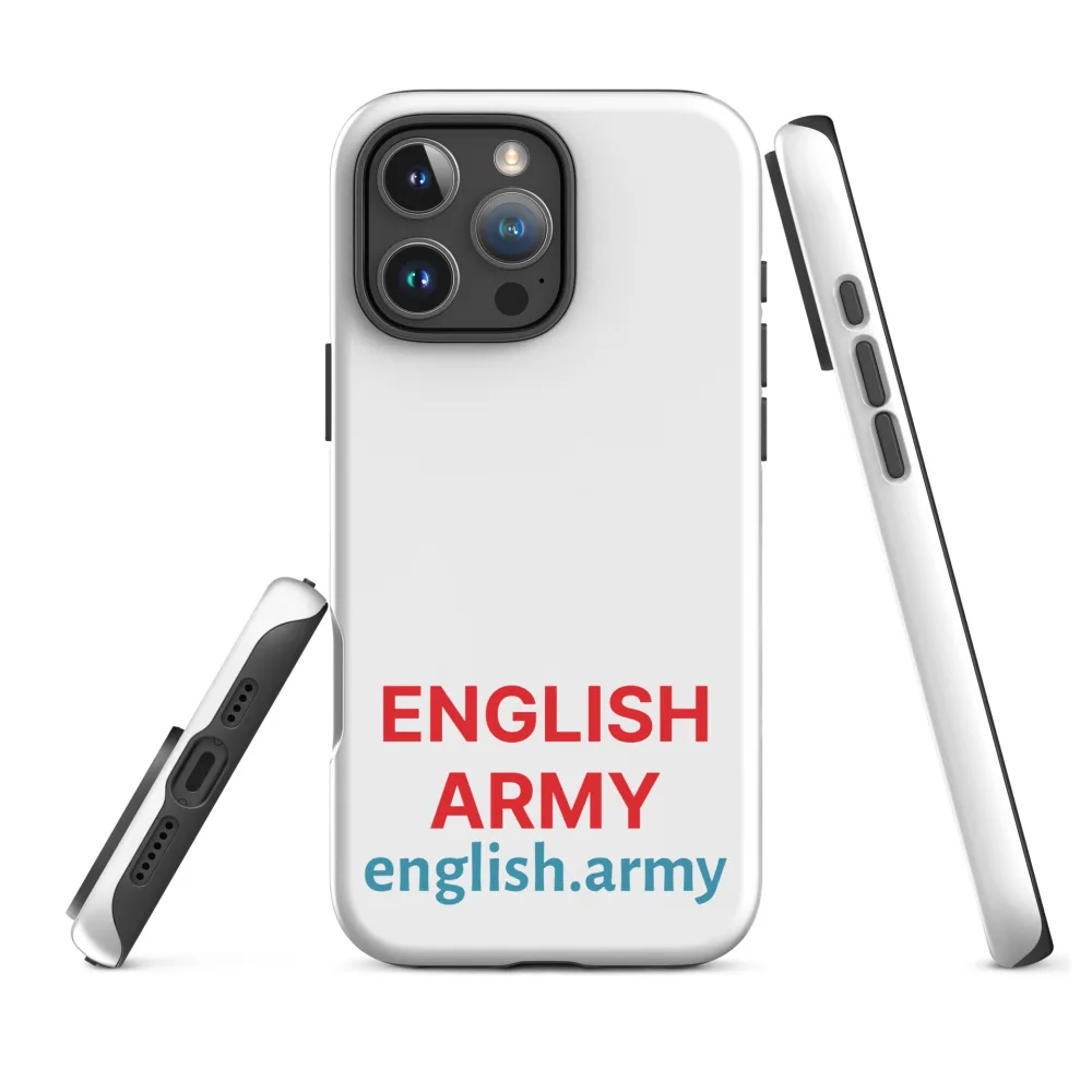 ENGLISCHE ARMEE – Robuste Schutzhülle für iPhone®
