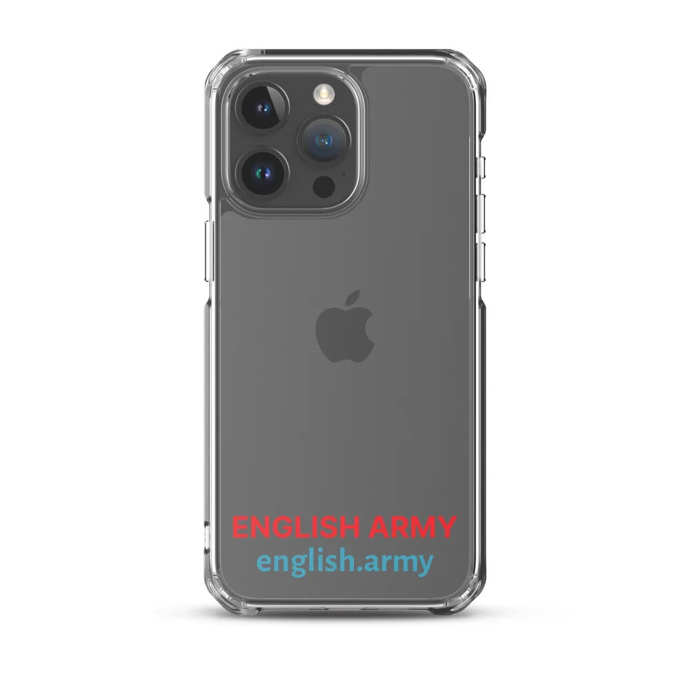 ENGLISCHE ARMEE – Transparente Hülle für iPhone®