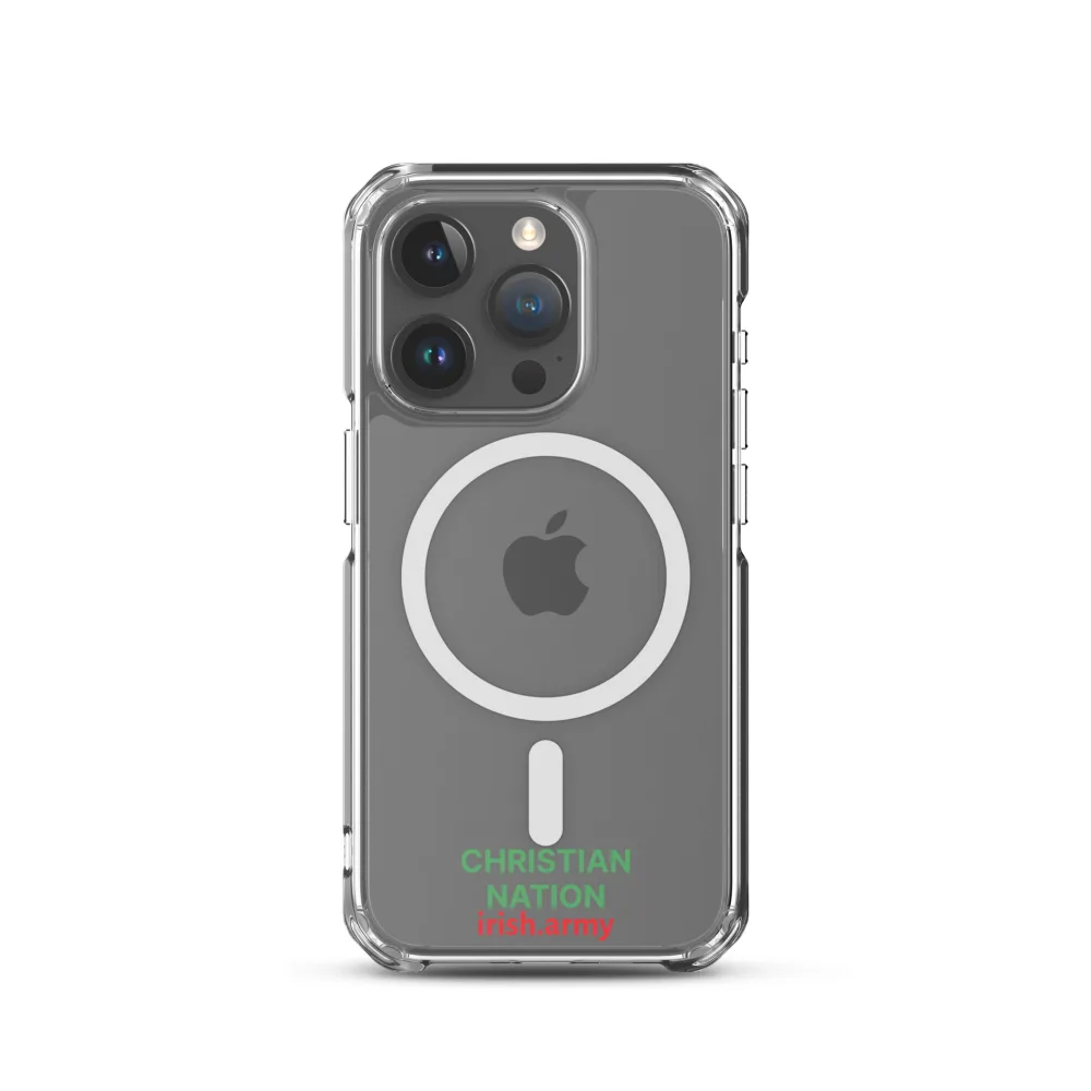 Christian Nation - MagSafe® Clear Case für iPhone®