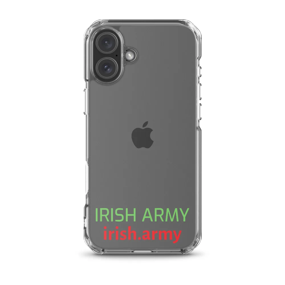 Irische Armee - Transparente Hülle für iPhone®