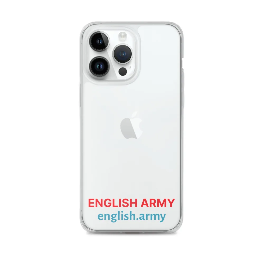 ENGLISCHE ARMEE – Transparente Hülle für iPhone®