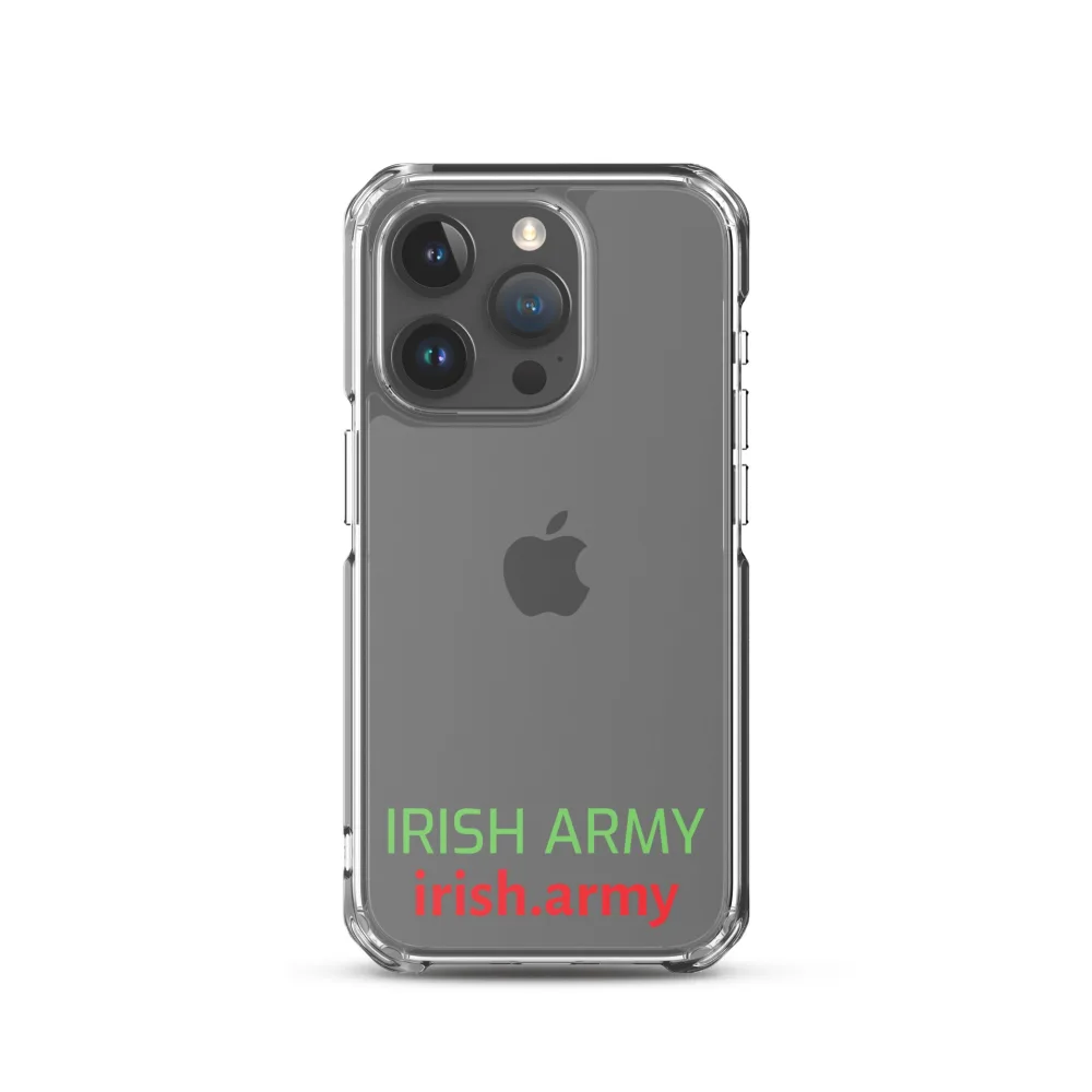 Irische Armee - Transparente Hülle für iPhone®