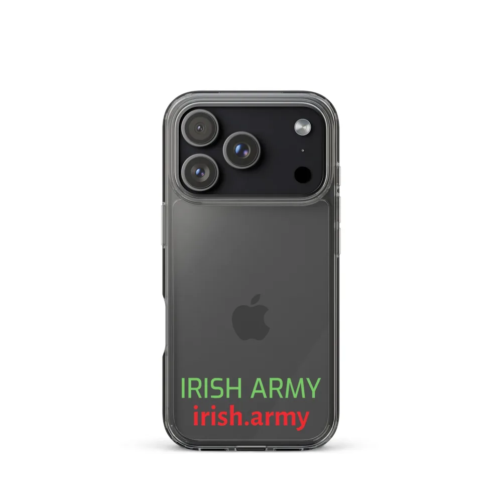 Irische Armee - Transparente Hülle für iPhone®