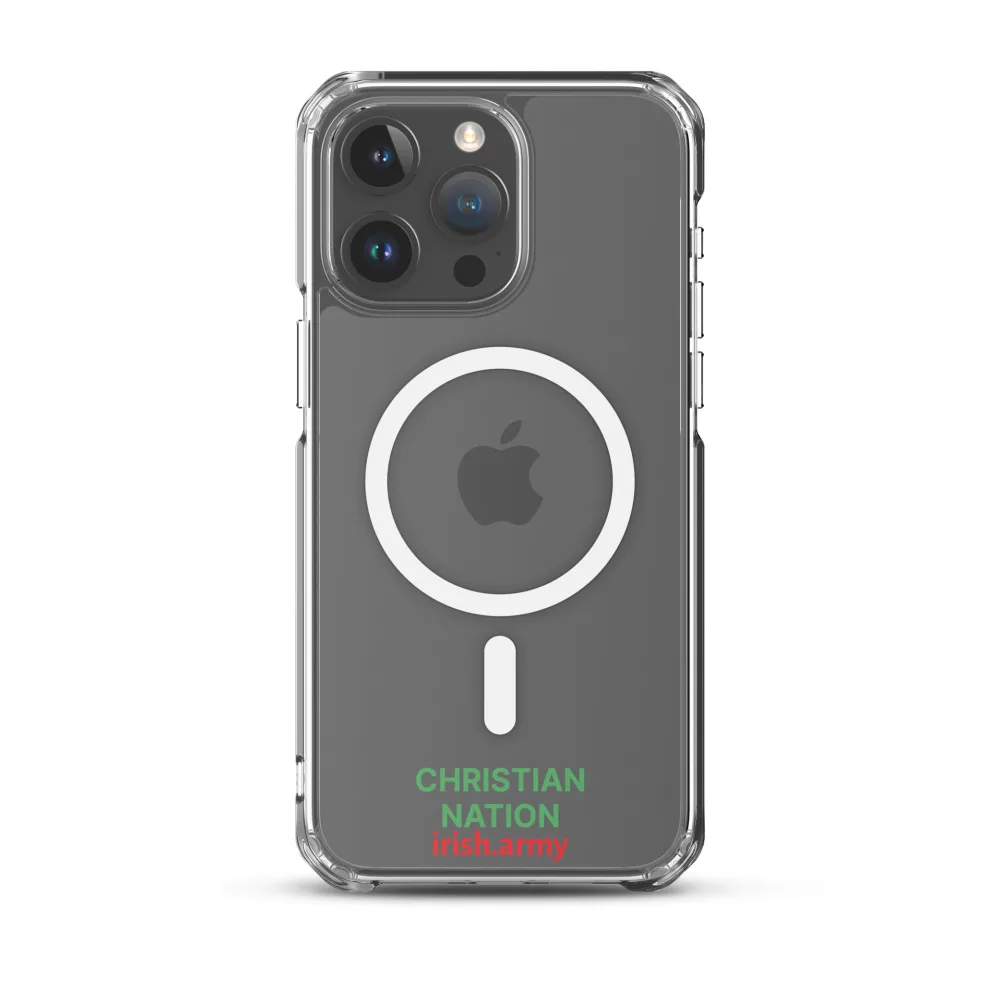 Christian Nation - MagSafe® Clear Case für iPhone®