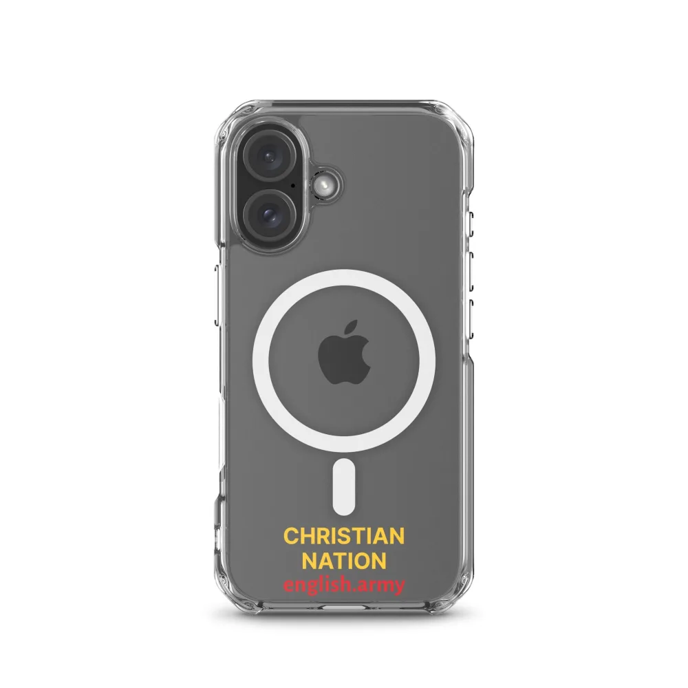 Christian Nation - MagSafe® Clear Case für iPhone®