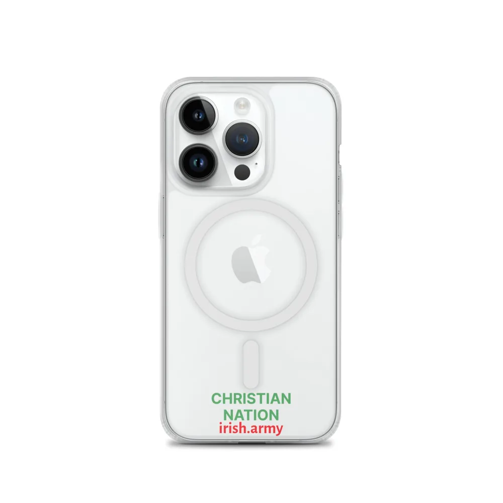 Christian Nation - MagSafe® Clear Case für iPhone®
