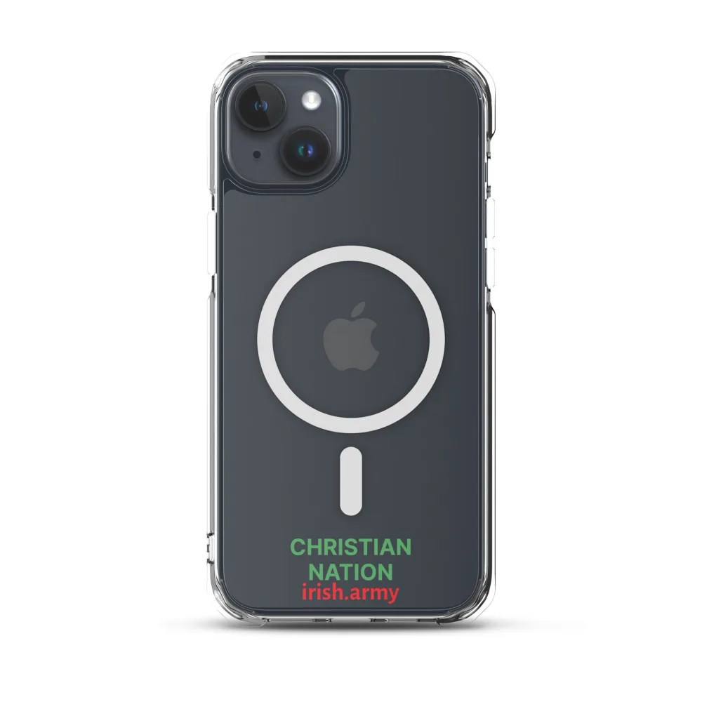 Christian Nation - MagSafe® Clear Case für iPhone®