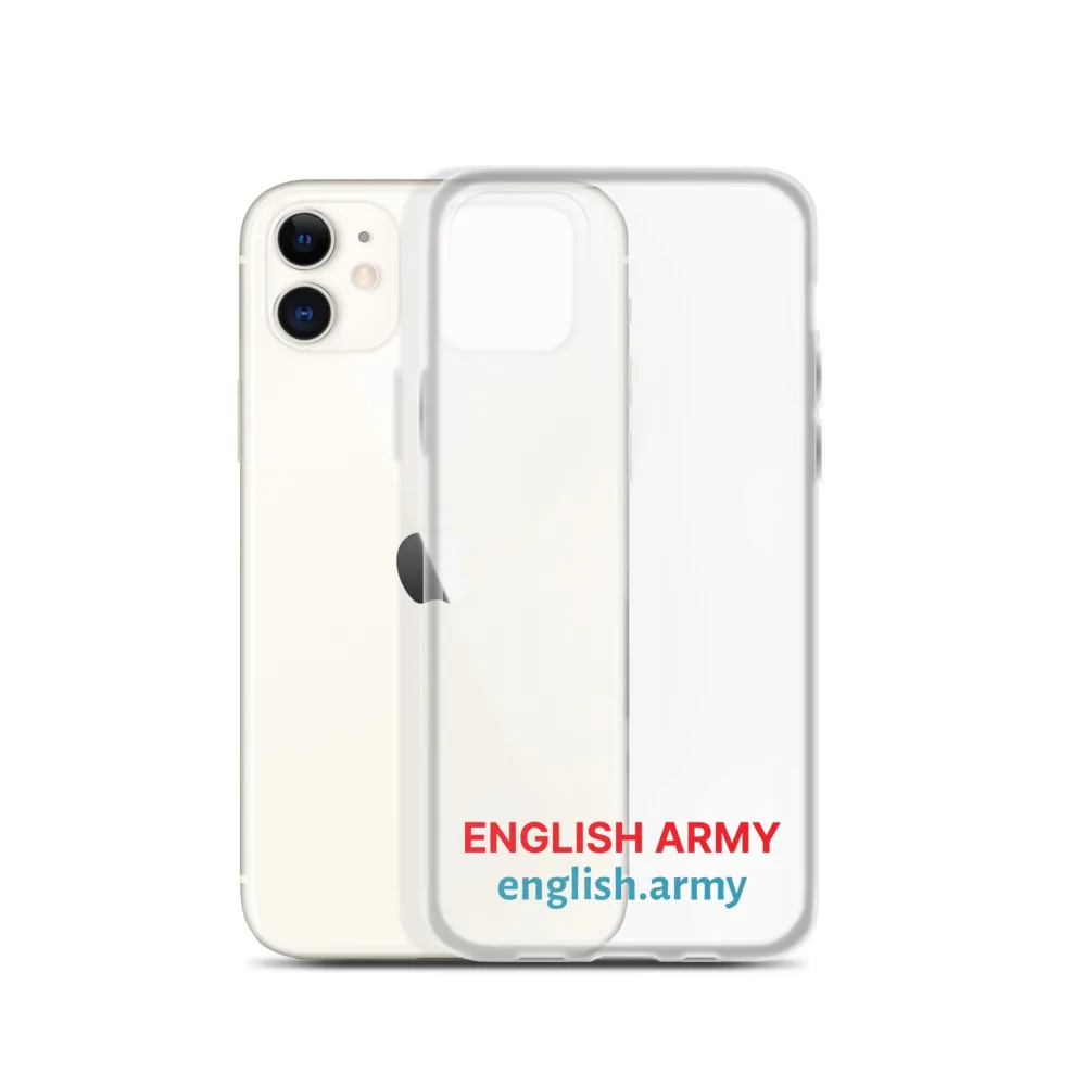 ENGLISCHE ARMEE – Transparente Hülle für iPhone®