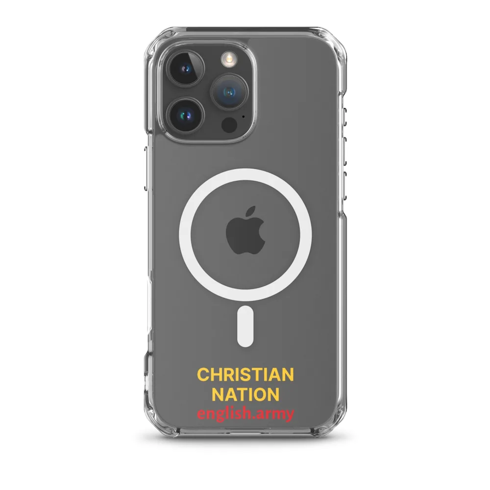 Christian Nation - MagSafe® Clear Case für iPhone®