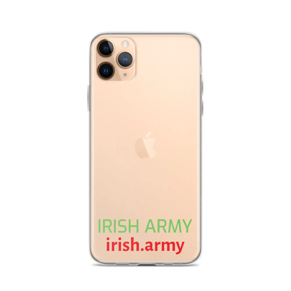 Irische Armee - Transparente Hülle für iPhone®
