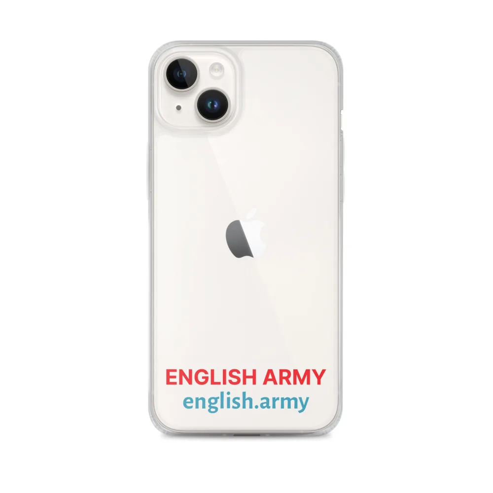 ENGLISCHE ARMEE – Transparente Hülle für iPhone®
