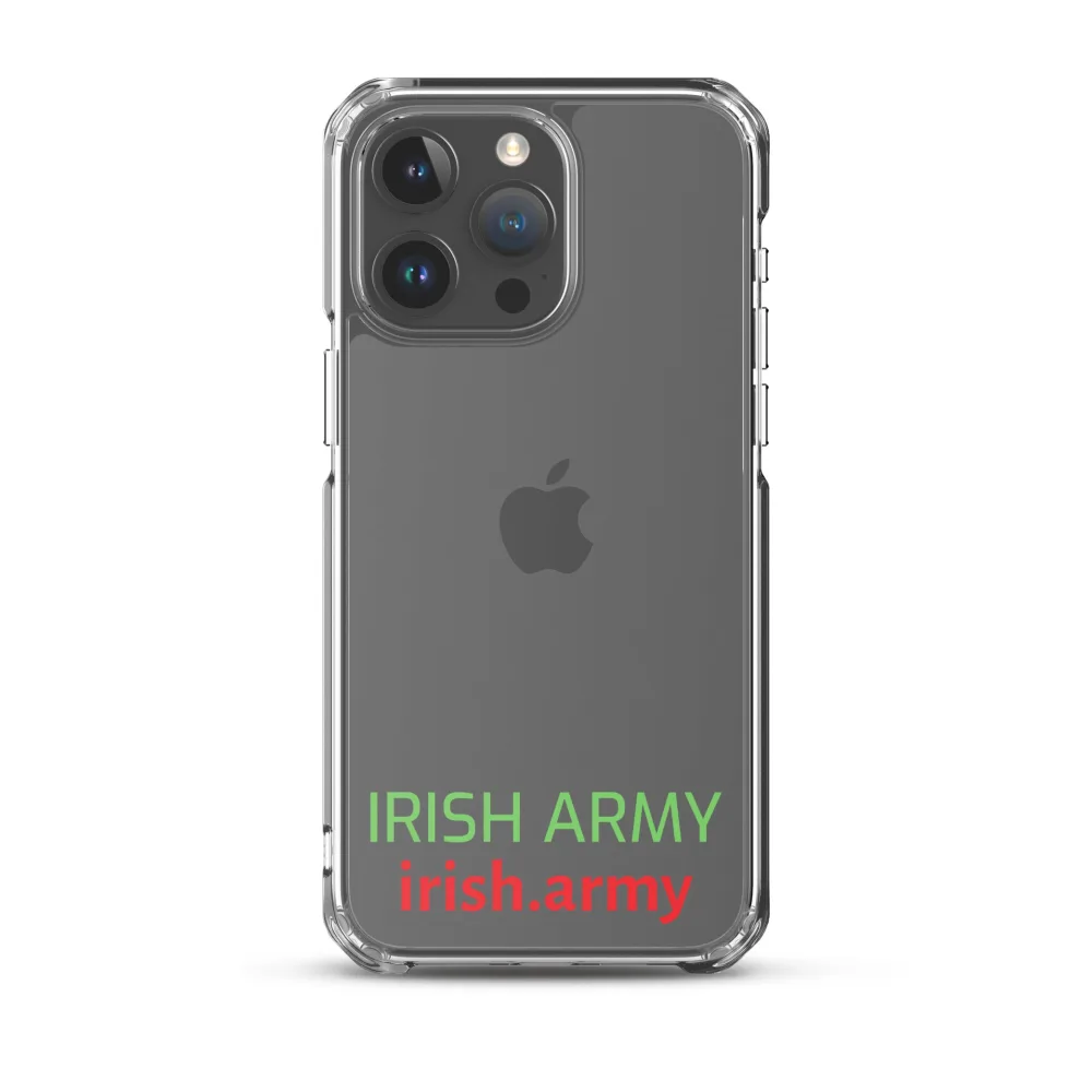 Irische Armee - Transparente Hülle für iPhone®