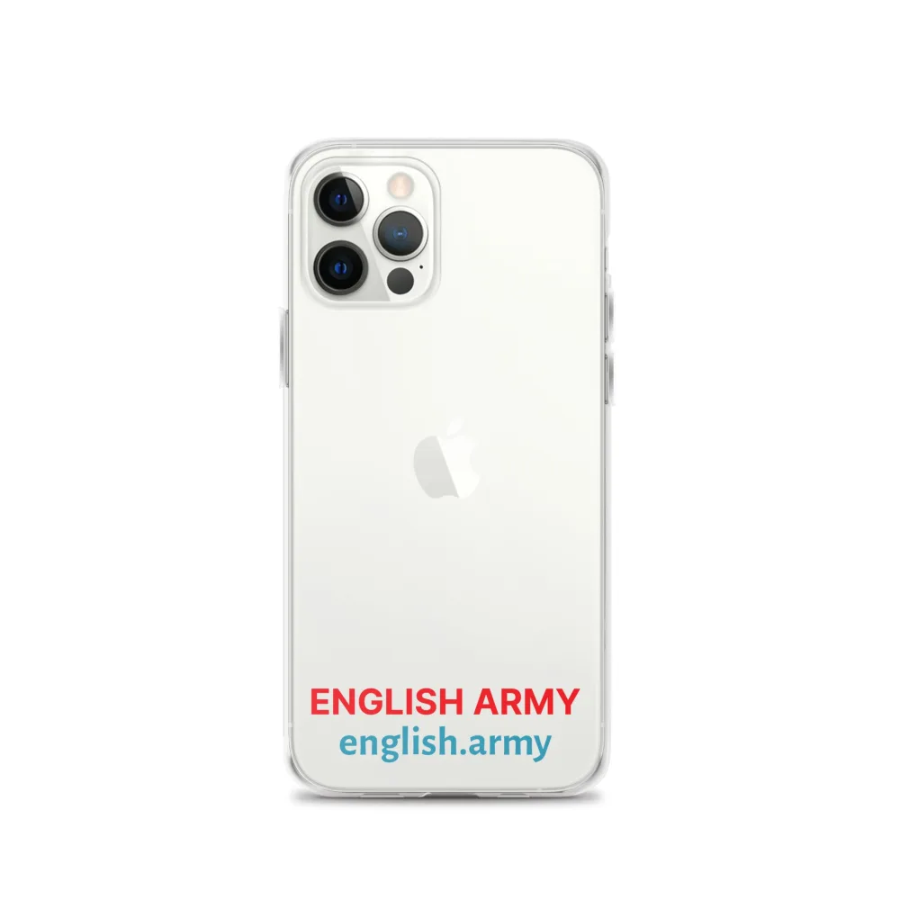 ENGLISCHE ARMEE – Transparente Hülle für iPhone®