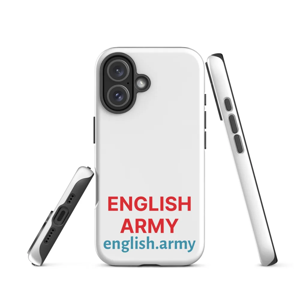 ENGLISCHE ARMEE – Robuste Schutzhülle für iPhone®
