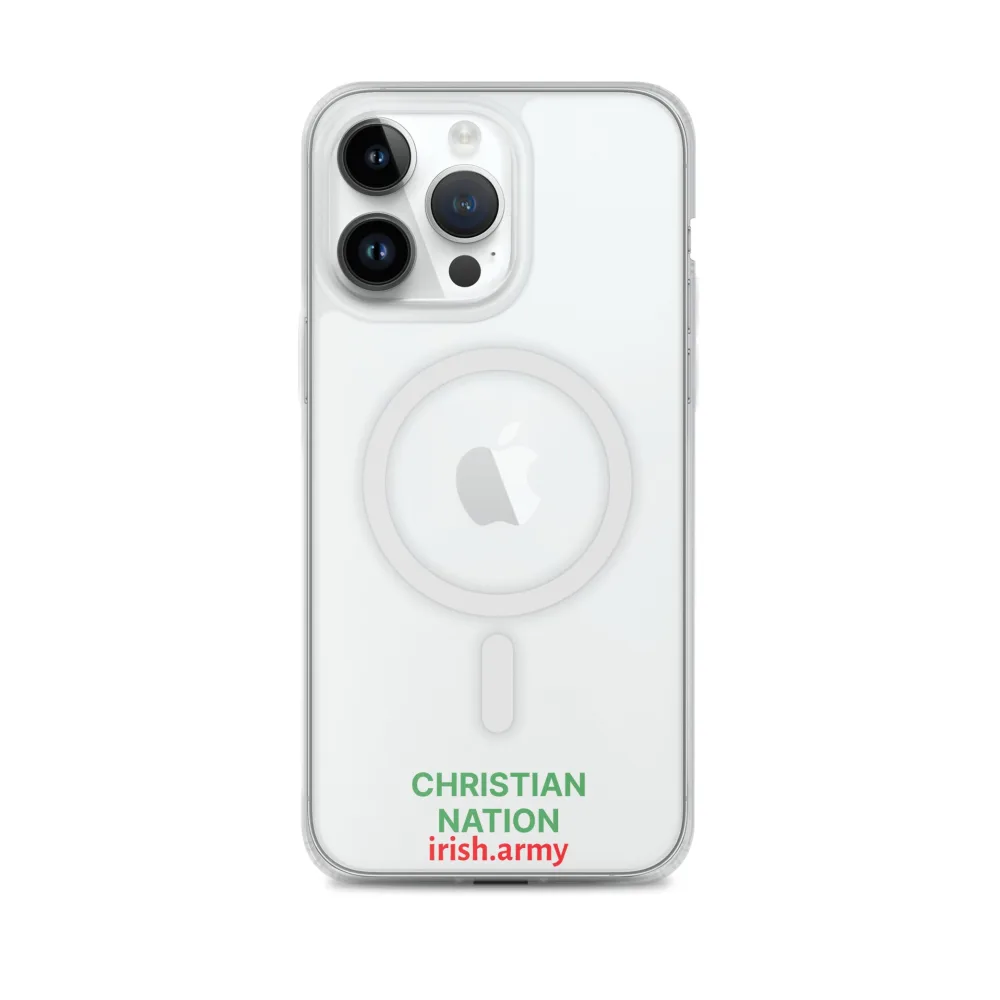 Christian Nation - MagSafe® Clear Case für iPhone®